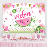 Eins In A Melone Sommer Wassermelone 1 Geburtstag Hintergrund
